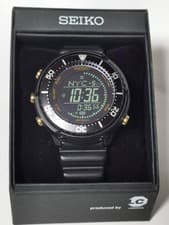Seiko Prospex Lowercase Fieldmaster Solar Digital SBEP005 Wristwatch with Defect