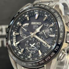 Seiko Astron SBXB045 GPS Solar 8X53 Dual Time Titanium Watch Men's