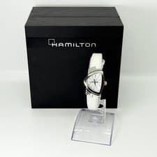 Hamilton Watch Ventura H242111 QZ M8628 White Pearl SS/Leather Women's w/Boxed