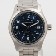 Hamilton Khaki H704551 SS SS AT blue dial 4 Extra Links
