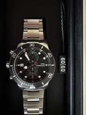 Christopher Ward C60 Trident Pro300 chronograph  black dial quartz