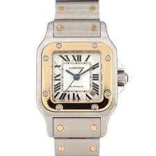 Authentic Cartier Santos Galbee SM Two-Tone W20057C4 SSxYG Mechanical Automa...