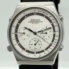 SEIKO Speedmaster 7A28 7010 White QZ Men s Wristwatch Good condition  From Japan