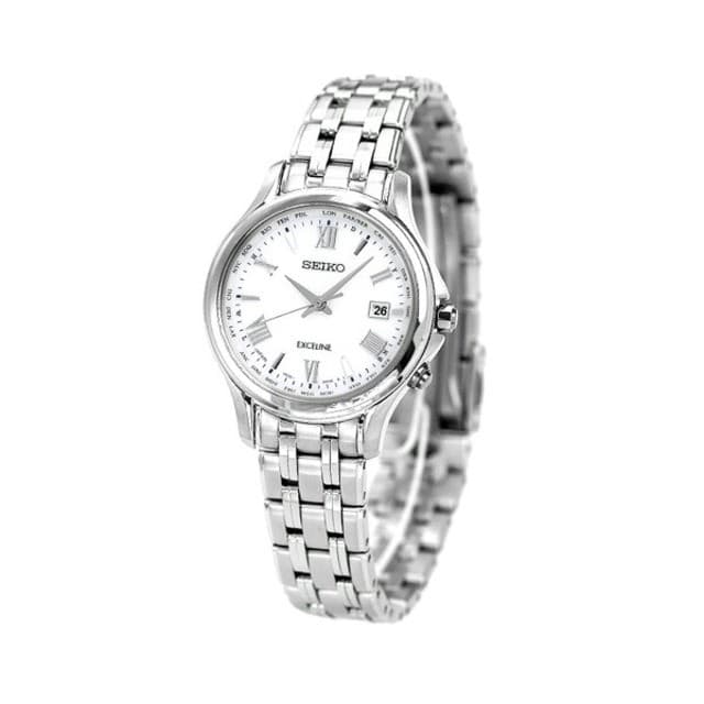New SEIKO Ladies Watch SWCW161 Dolce Excelline Radio Solar (1B35) Silver x Silve