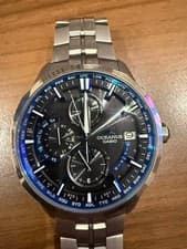 CASIO OCEANUS Manta OCW-S3000-1AJF Solar Titanium Chronograph Full Set