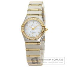 OMEGA 1267.70 Constellation Mini Bezel Diamond Watch Stainless Steel SSxK18YG Di