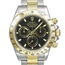 ROLEX Daytona 116523 Black Case Size 40mm x 40mm Men's Used Watch #32531
