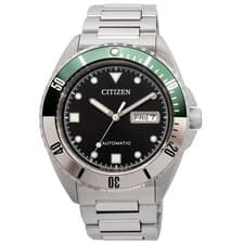 Citizen NH7531-50E Automatic Mechanical Men's Watch Black Dial Stainless Steel