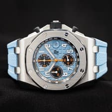 Audemars Piguet Royal Oak Offshore Chronograph Baby Blue Men's Watch - 26238ST
