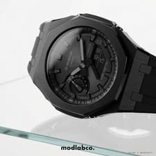 MLC-106 modlab company CLASSIC GA-2100 Casioak Black Rubber 42mm Custom Watch