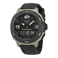 Tissot T-Race Touch 42mm Black Dial Rubber Strap Men's Watch T0814209705701
