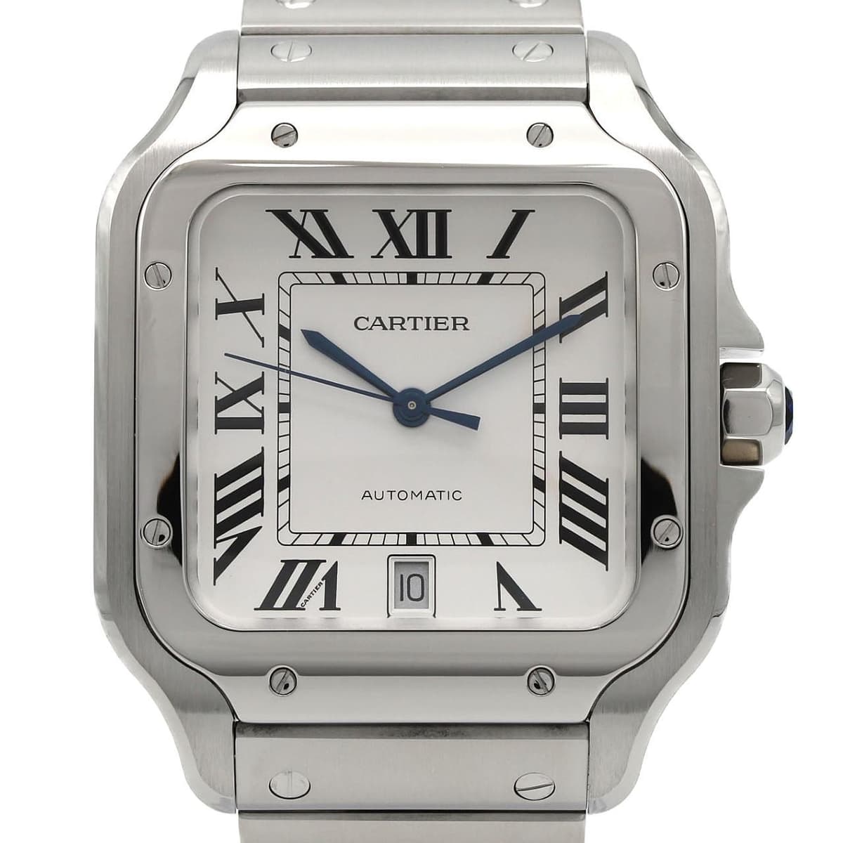 Authentic Cartier Santos de Cartier LM WSSA0018 Stainless Steel Mechanical A...
