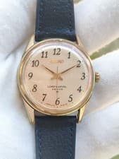 Vintage Seiko 5740-8000 LORD MARVEL 36000 Hi-Beat Linen Dial (1970s) Gold Plated