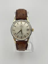 Omega Seamaster 166.010 Automatic Vintage Date Gold Plated Steel Mens Watch