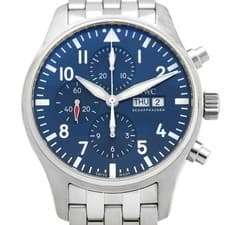 IWC Pilot's Watch Graf Petit Prince IW377717 Automatic Blue Dial Men Warranty