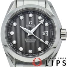 Omega Seamaster Aqua Terra quartz 30mm 11P diamond 231.10.30.61.56.001 SS ladies
