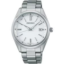 SEIKO Seiko Selection SBTM317 White Solar Atomic Radio Men's Watch New in Box
