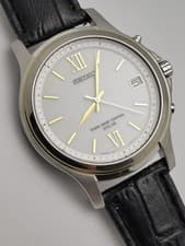 Seiko Dolce Radio Solar Titanium Watch 7B22 Unisex Lightweight Strap