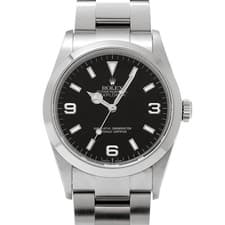 ROLEX Explorer 114270 black WATCH 726839