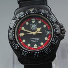 TAG Heuer Formula 1 383.513 Black Red Dial 200m Quartz 37mm Men's Watch