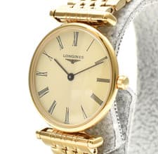 ▶️ [Near MINT] LONGINES L4.135.2 24mm Gold Dial Quartz Women's Watch From JAPAN