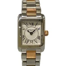 FREDERIQUE CONSTANT Classic Carre Silver Watch Used Men's Luxury Timepiece