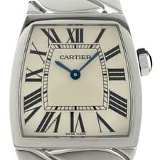 Cartier La Doña LM W660022I Women's Quartz Watch Ivory SS Used