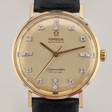 1967 Omega Seamaster DeVille - Diamond Dial - Cal 550 - LL6287-1 - 14K GF