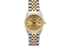 Rolex Oyster Perpetual Date 15053 Stainless Steel & 18K Yellow Gold 34mm Watch