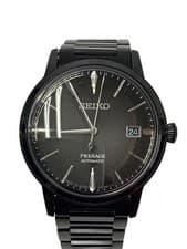 SEIKO Presage Cocktail Time Automatic Mechanical Watch Analog Stainless BLK SS 4