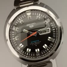 RARE[N MINT-] Vintage SEIKO 5 Sports 6119-7160 Sushi Roll Men's AT Watch JP U903