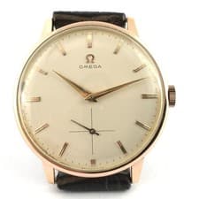 NEAR MINT 1958' OMEGA 2933 GOLD PLATED MANUAL WIND ORIGINAL DIAL GENTS WATCH