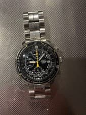 SEIKO Pilot Watch Chronograph SNA411 SEIKO