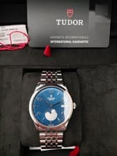 Tudor 1926 Luna 39mm Blue Dial on Bracelet 91560 Unworn 2026