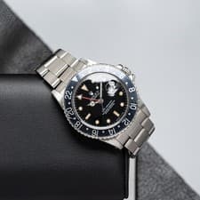 Rolex GMT-Master 16750 Silver Oyster Bracelet with Black Bezel 1986 Year