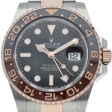 ROLEX GMT-Master 2 Watch 126711CHNR K18PG/Stainless Steel mensWatch black br...