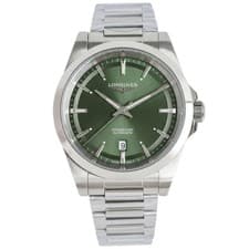 Longines Conquest Automatic Men’s Watch 41mm Stainless Steel Green Dial...