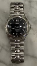 Longines Conquest L1.631.4 Watch, Black Dial!! Does Not Run Asis For Repairs