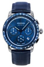 Zeppelin New York Chronograph Leather Strap Blue Dial Quartz Z88783 Men's Watch