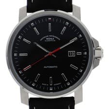 MUHLE GLASHUTTE M1-25-33-LB 29er Big WATCH black SS/leather AT
