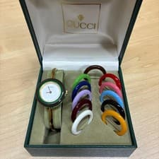 Gucci Change Bezel Watch 12 Colors Gold White Dial Japan JP