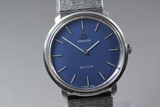Vintage OMEGA De Ville TOOL.104 Manual Winding Navy Dial 33mm Men's watch