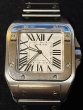 Cartier Santos 100 XL 2656 Stainless Steel 38mm Automatic Bracelet Box & Booklet