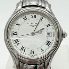 Longines men's quartz watch L3 606 4 stainless steel 34mm From Japan
