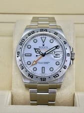 Rolex Explorer II White Dial on Oyster 216570 Complete 2014