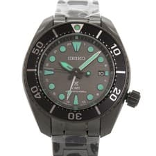 AUTHENTIC SEIKO 5K65-0AA0/SBPK007 Prospex Black SS Solar Wristwatch