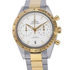 OMEGA Speedmaster '57 Co-Axial Chronograph 41.5mm Steel 18K Yellow Gold Silv...