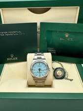 2025 New Rolex Oyster Perpetual 36 126000 Factory Turquoise Dial Box Papers