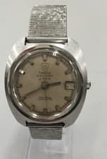 Junk OMEGA ELECTRONIC F300HZ wristwatch (tuning fork type) antique Authentic