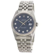 ROLEX DATEJUST 10P Diamond Watches 16234G Stainless Steel/Stainless Steel mens